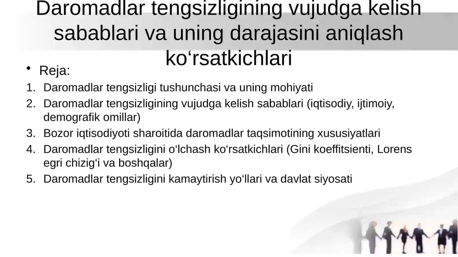 AMALIY MATEMATIKA FANIDAN TAYYORLAGAN TAQDIMOTI 2