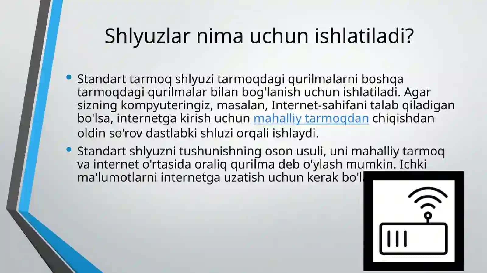 Standart shlyuzlar 2