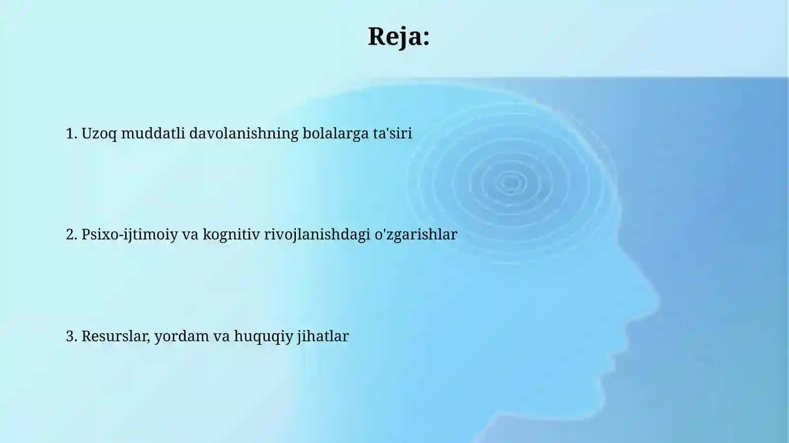 Uzoq muddatli davolanayotgan bemor bolalarning o‘zigaxosxusiyatlari 2