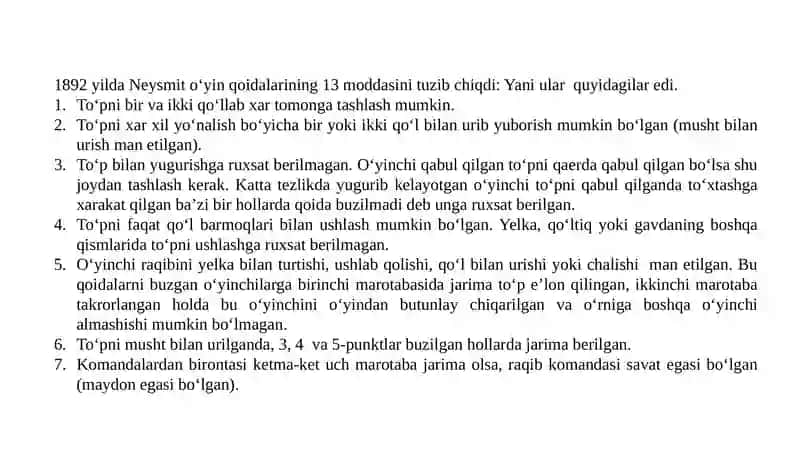 Basketbol O‘yining paydo bo‘lishi va rivojlanishi 2