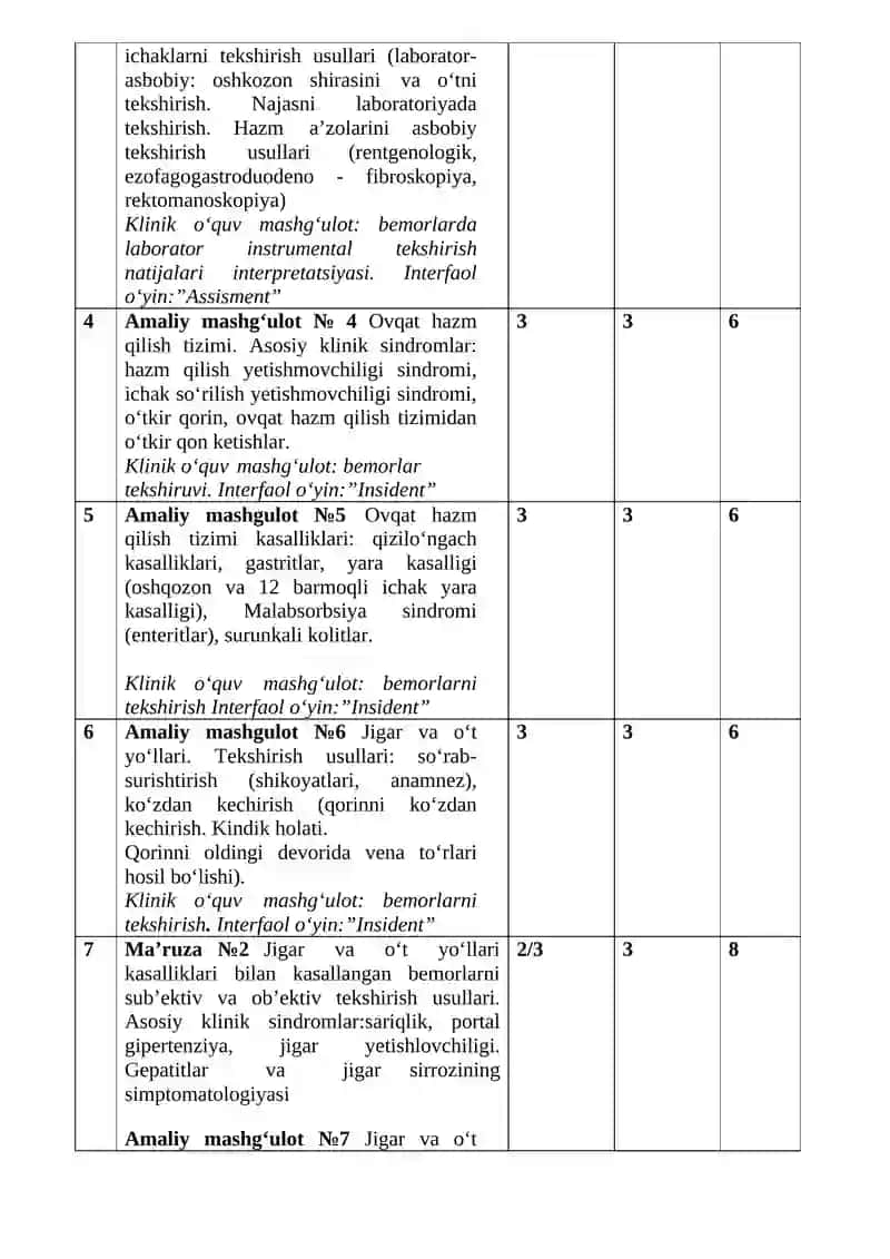 ТЕРАПИЯ: ИЧКИ КАСАЛЛИКЛАР ПРОПЕДЕВТИКАСИ 2