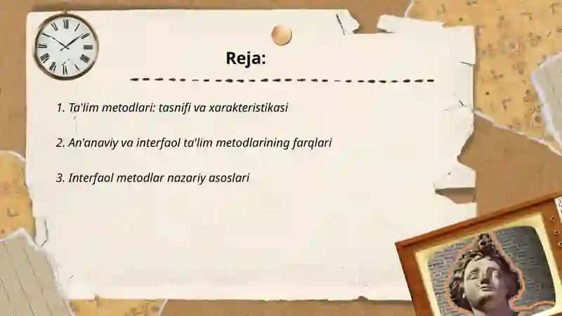 Ta'lim metodlari va vositalari 2