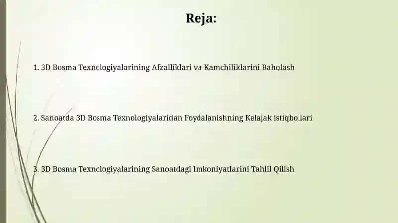 3D Bosma Texnologiyalari va Sanoat 2