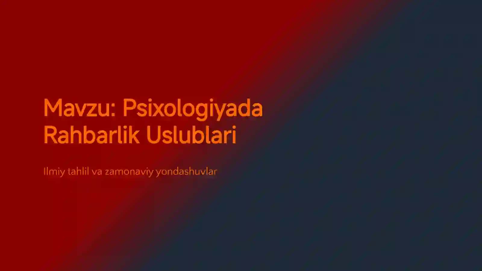 Psixologiya va Boshqaruv 2