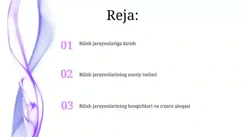 Bilish jarayonlari va ularning bosqichlari 2