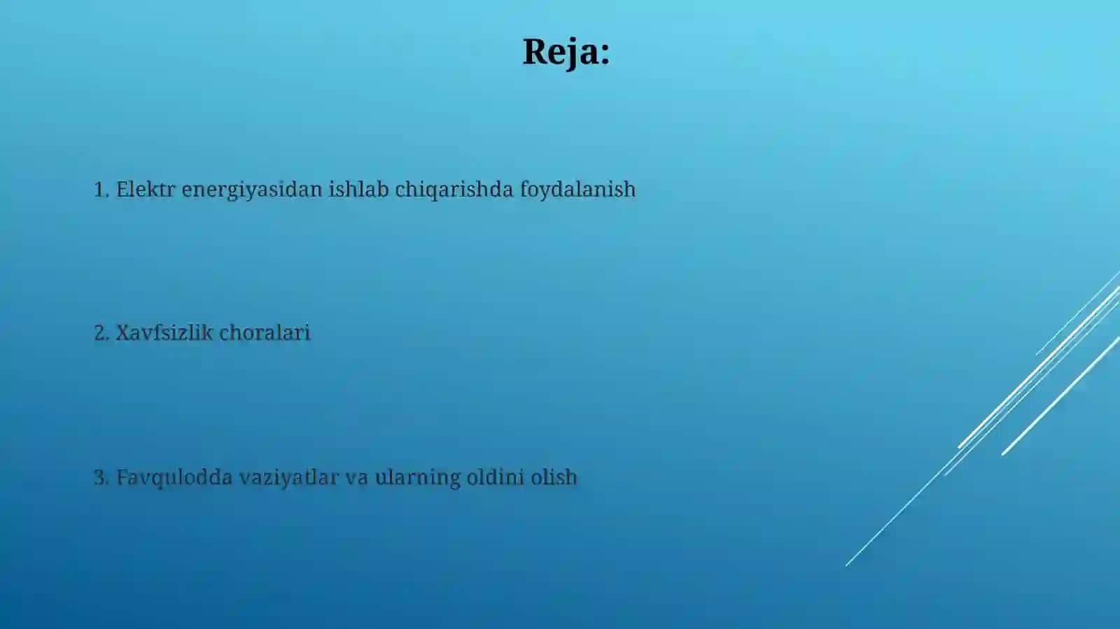 Ishlabchiqarishda elektr vaundan himoyalanish choralari 2