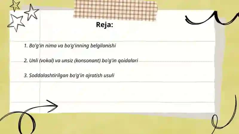 Bo'g'in ko'chirishni o'rganamiz 2