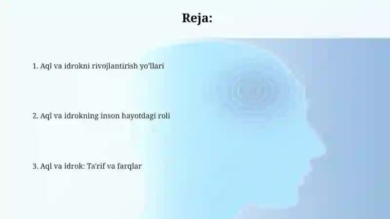 Aql va Idrok va Muammo Yechish 2