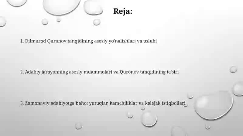 Dilmurod Quronov tanqidiy maqolalar 2