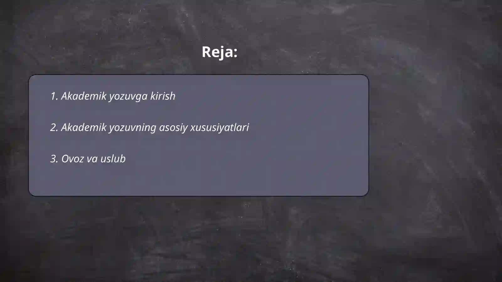 Akademik yozuv va uning xususiyatlari 2