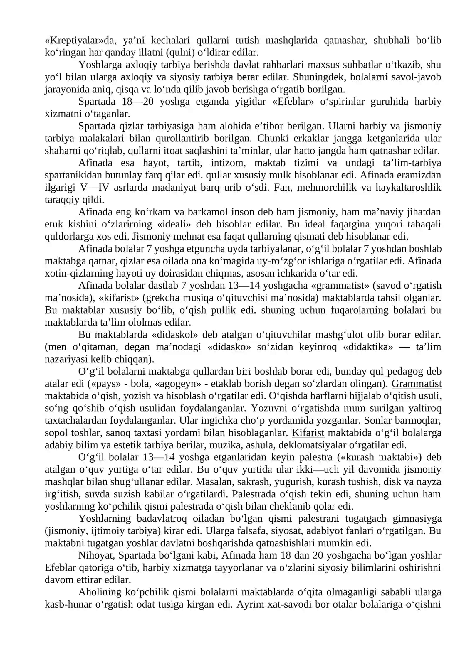 Jahon pedagogika fani rivojlanish tarixi 2