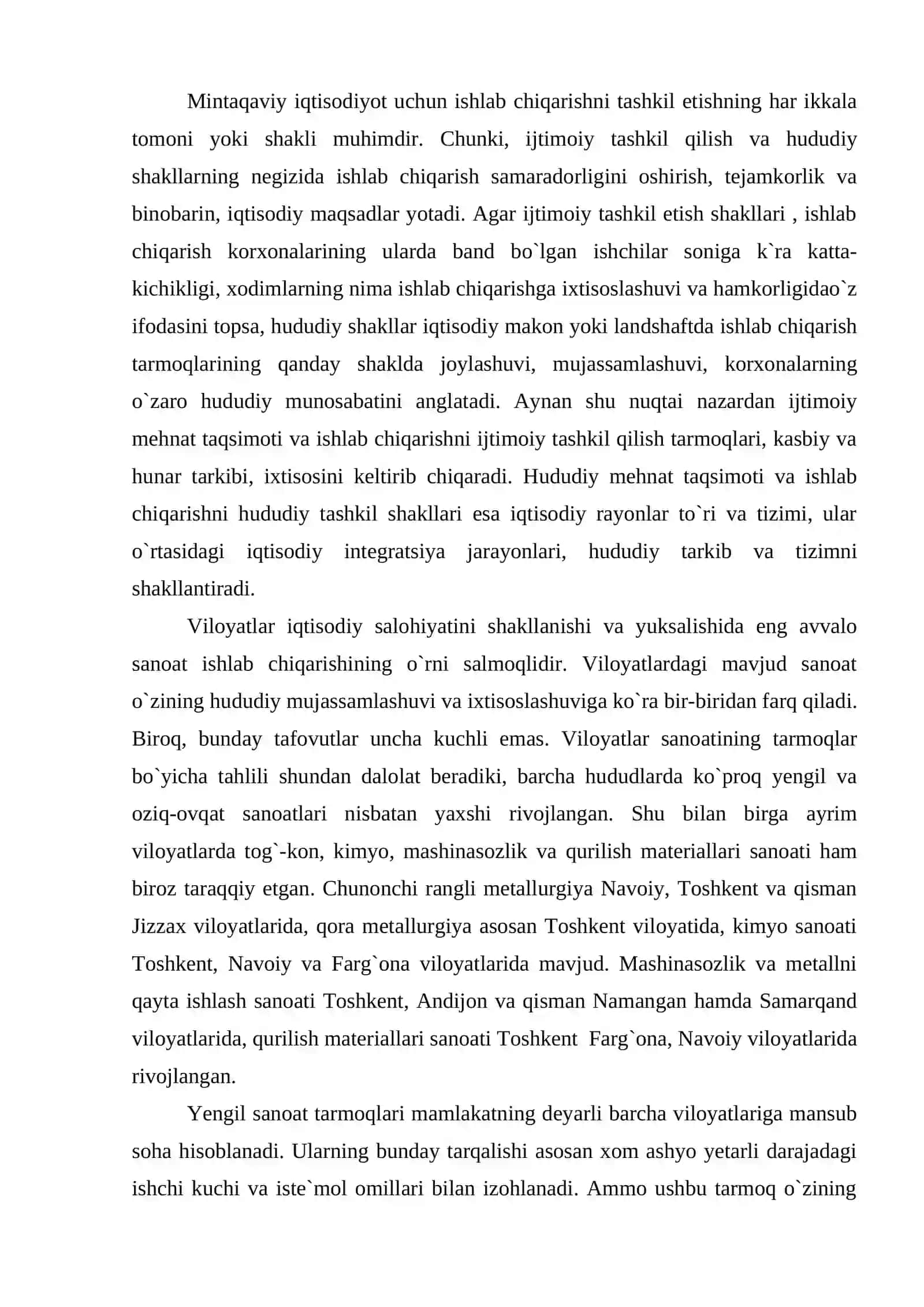 Ishlab chiqarish kuchlarini hududiy tashkil etish shakllari 2