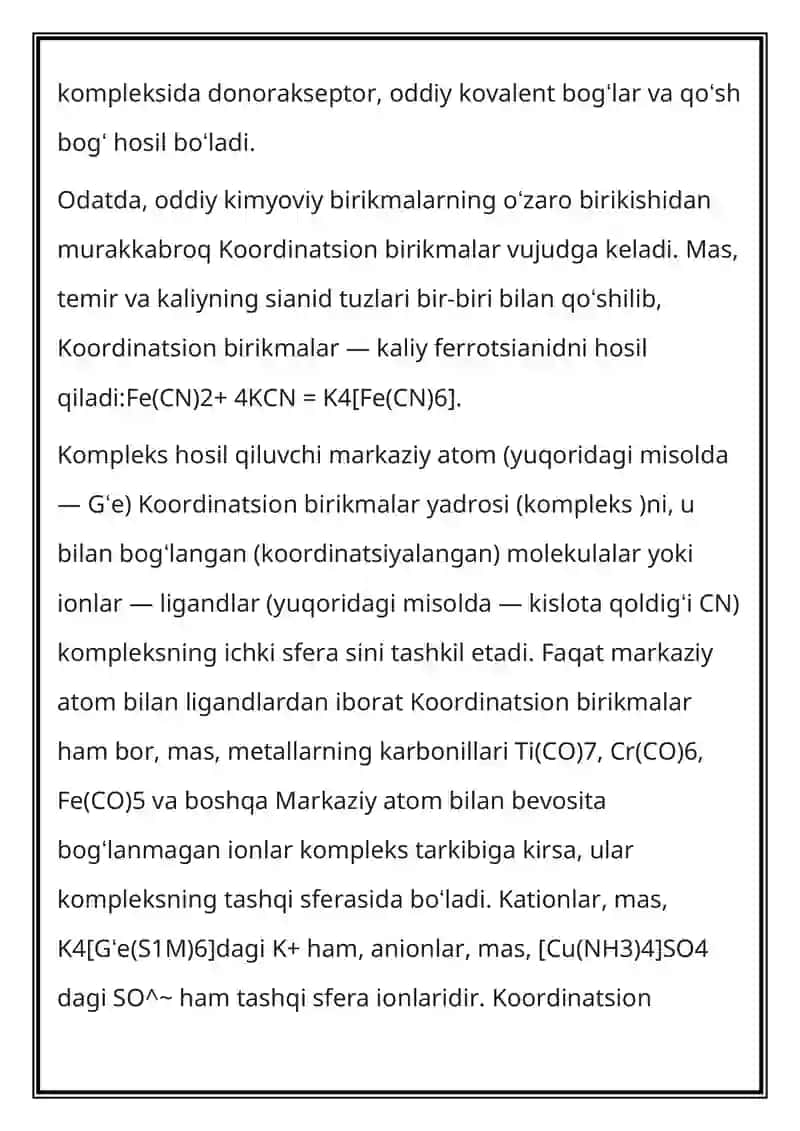 BIOLOGIK FAOL KOMPLEKS BIRIKMALAR 2