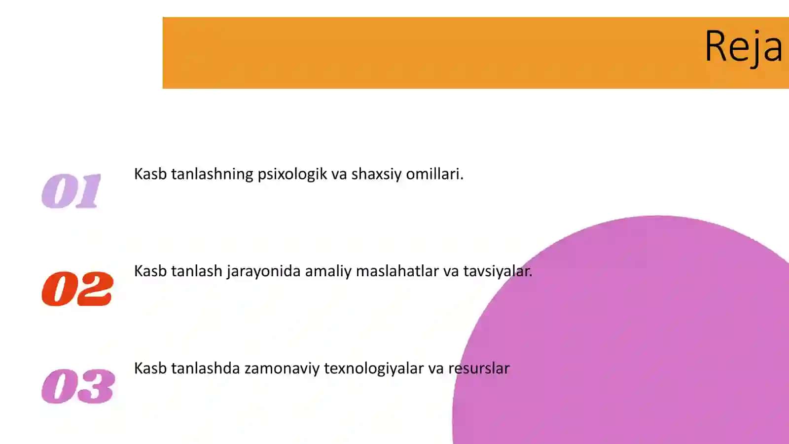 Kasb tanlashga yunaltirish va kasb tanlash 2