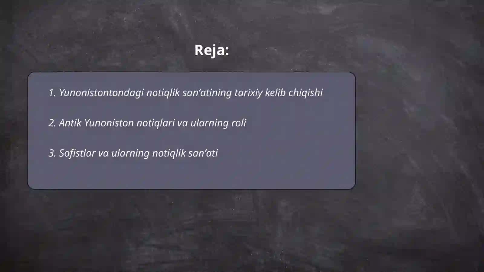 Yunonistontondagi notiqlik sanʼatining rivojlanishi 2
