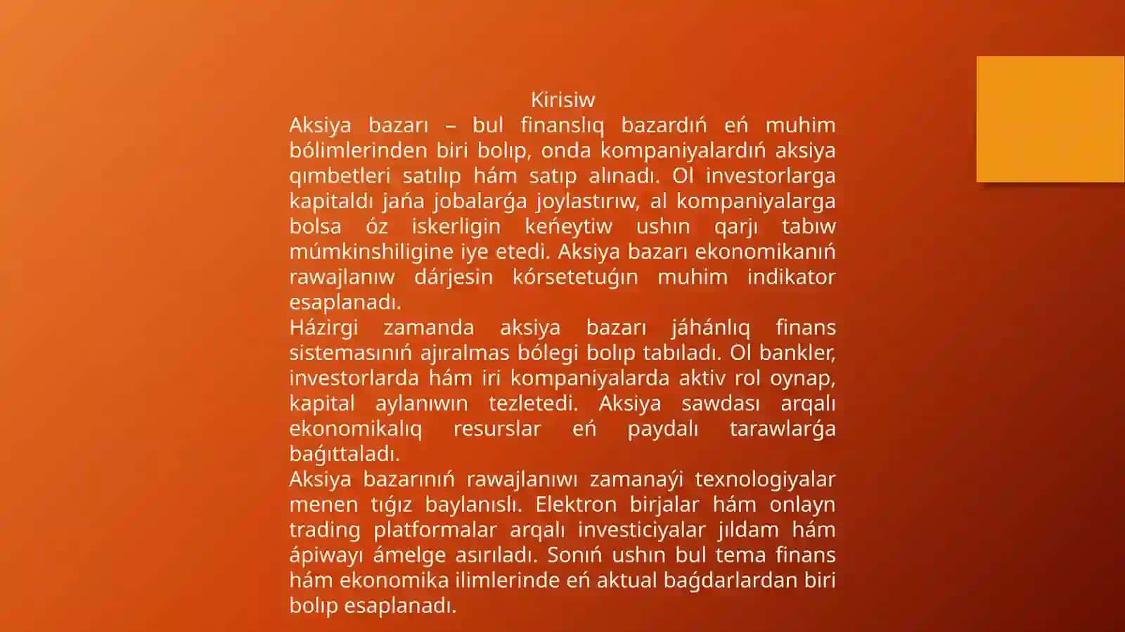 Aksiya bazarı 2