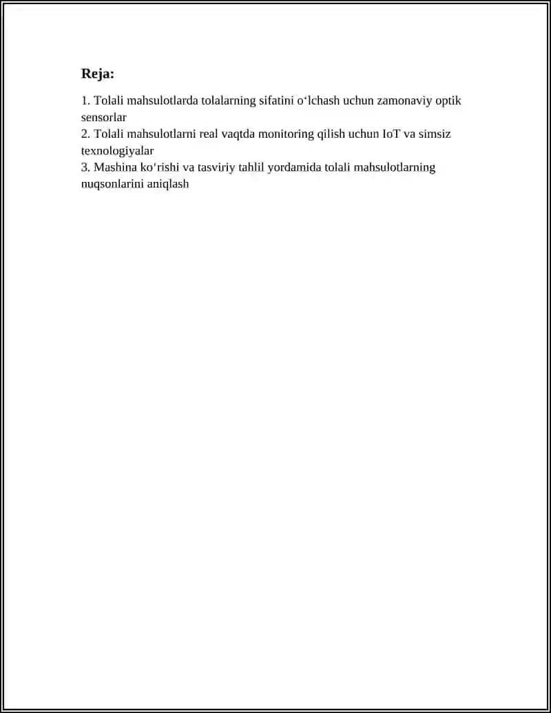 ZAMONAVIY SENSORLAR VA TEXNOLOGIYALAR YORDAMIDA TOLALI MAHSULOTLARNI MONITORING QILISH TIZIMLARI 2