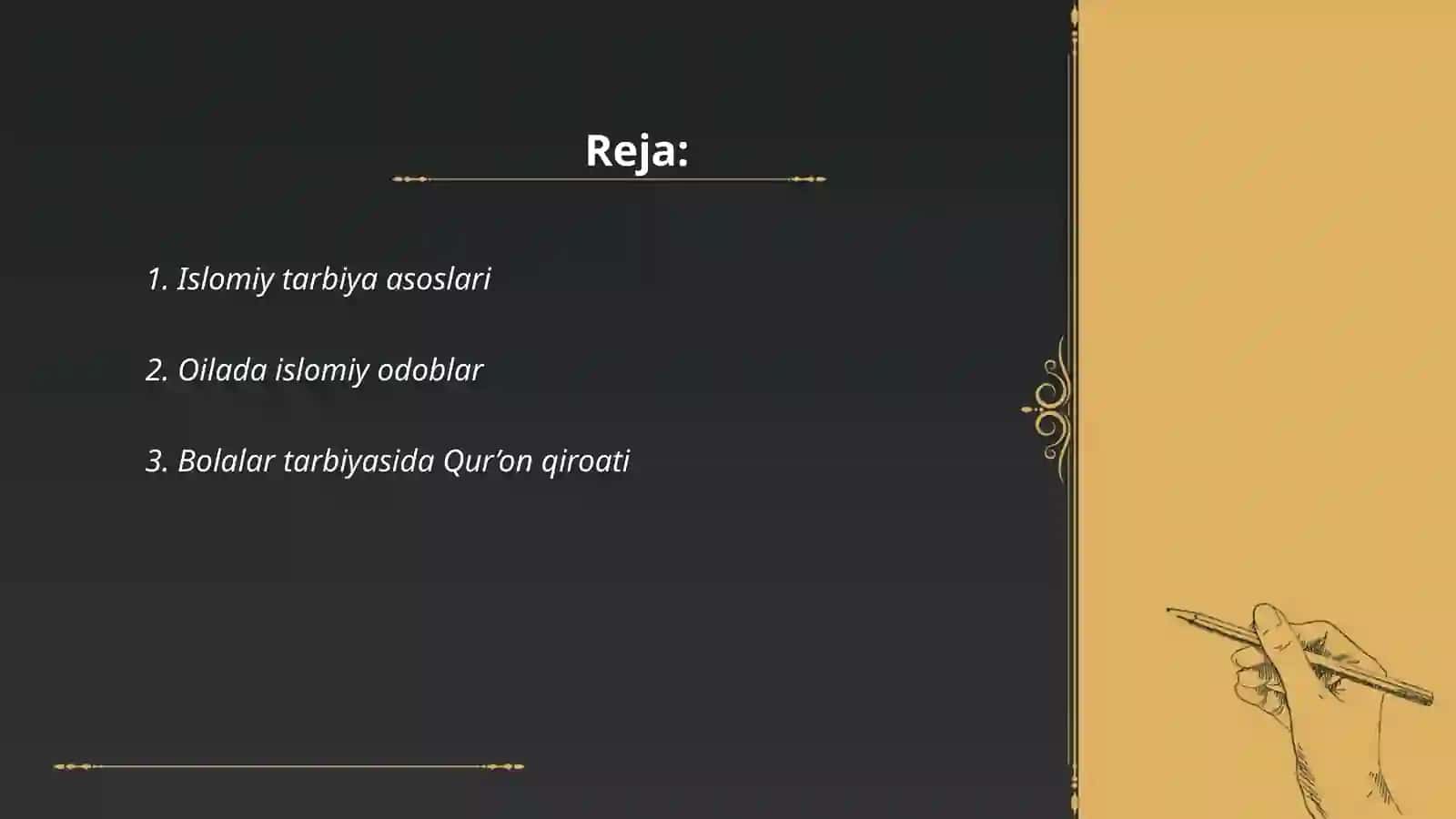 Islom dini va òzbekona tarbiya 2
