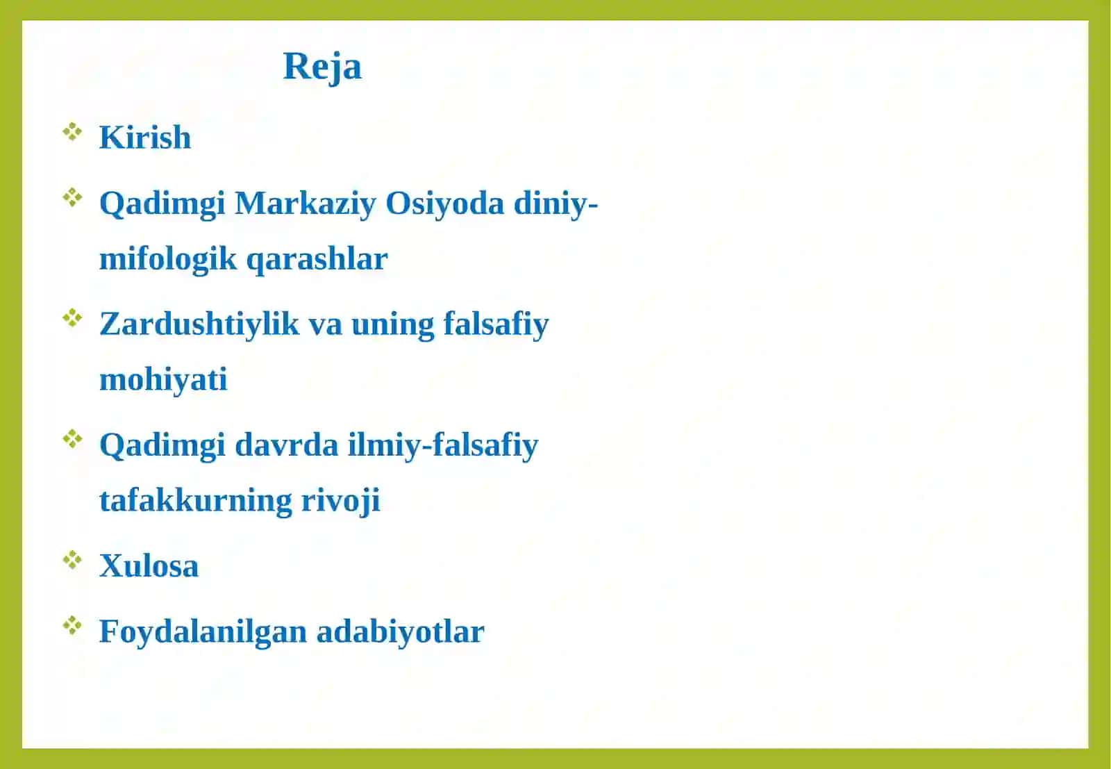 Markaziy Osiyo dadastlari bilan falsafiy qarashlar 2