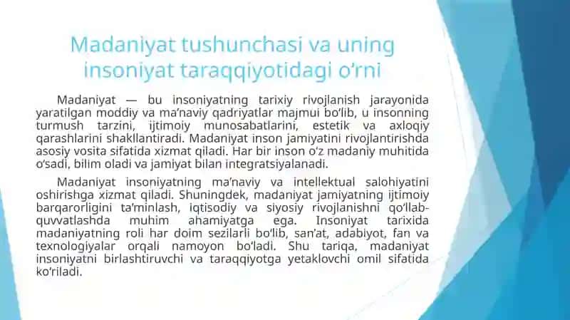 Dunyo xalqlari madaniyatidagi umumiylik va farqlar 2