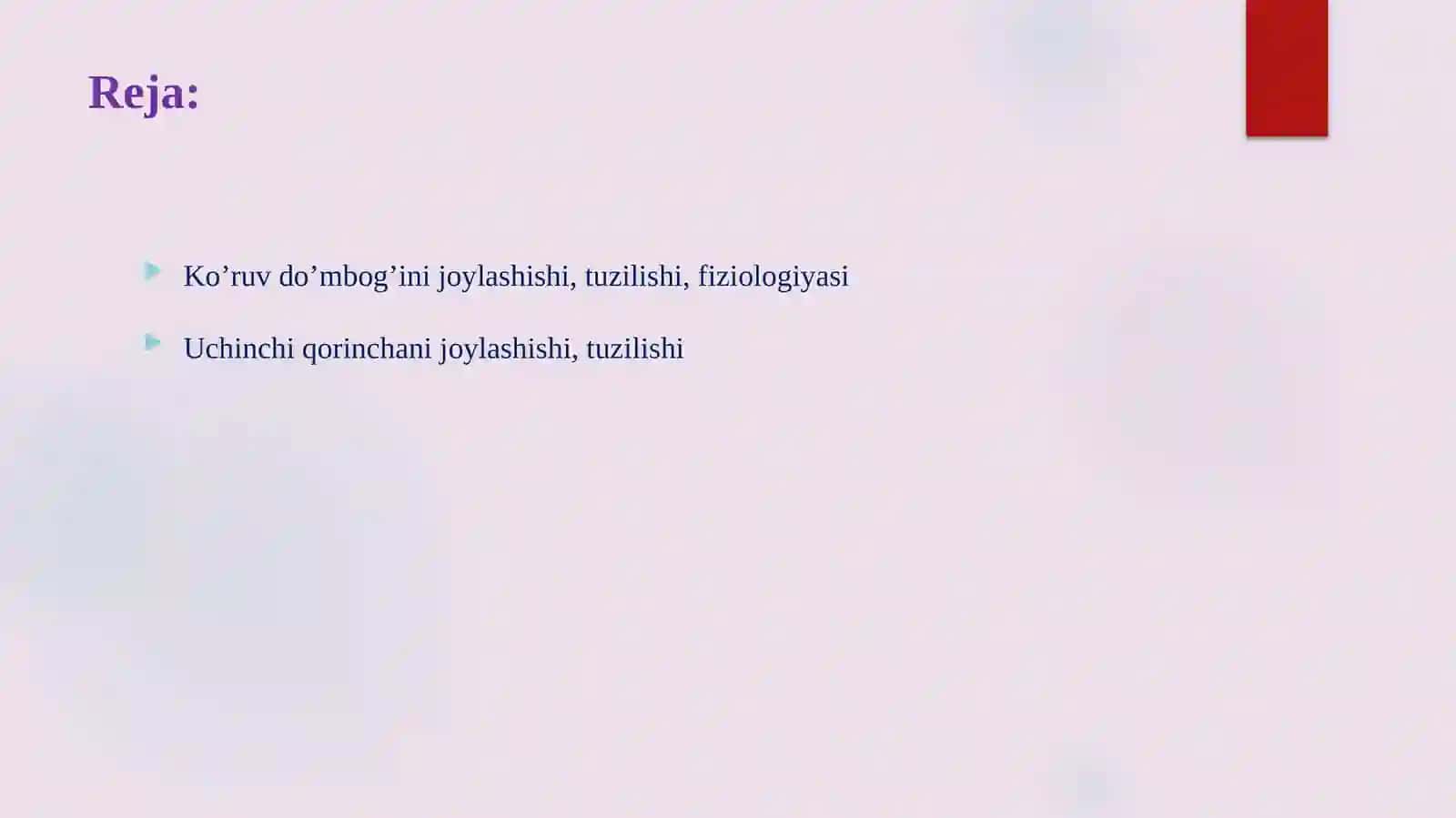 Oraliqmiya (Diencephalon) 2