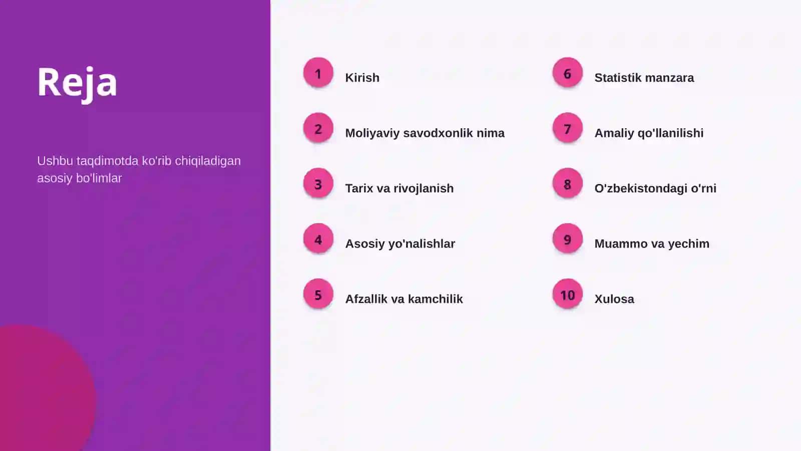 Moliyaviy savodxonlik 2