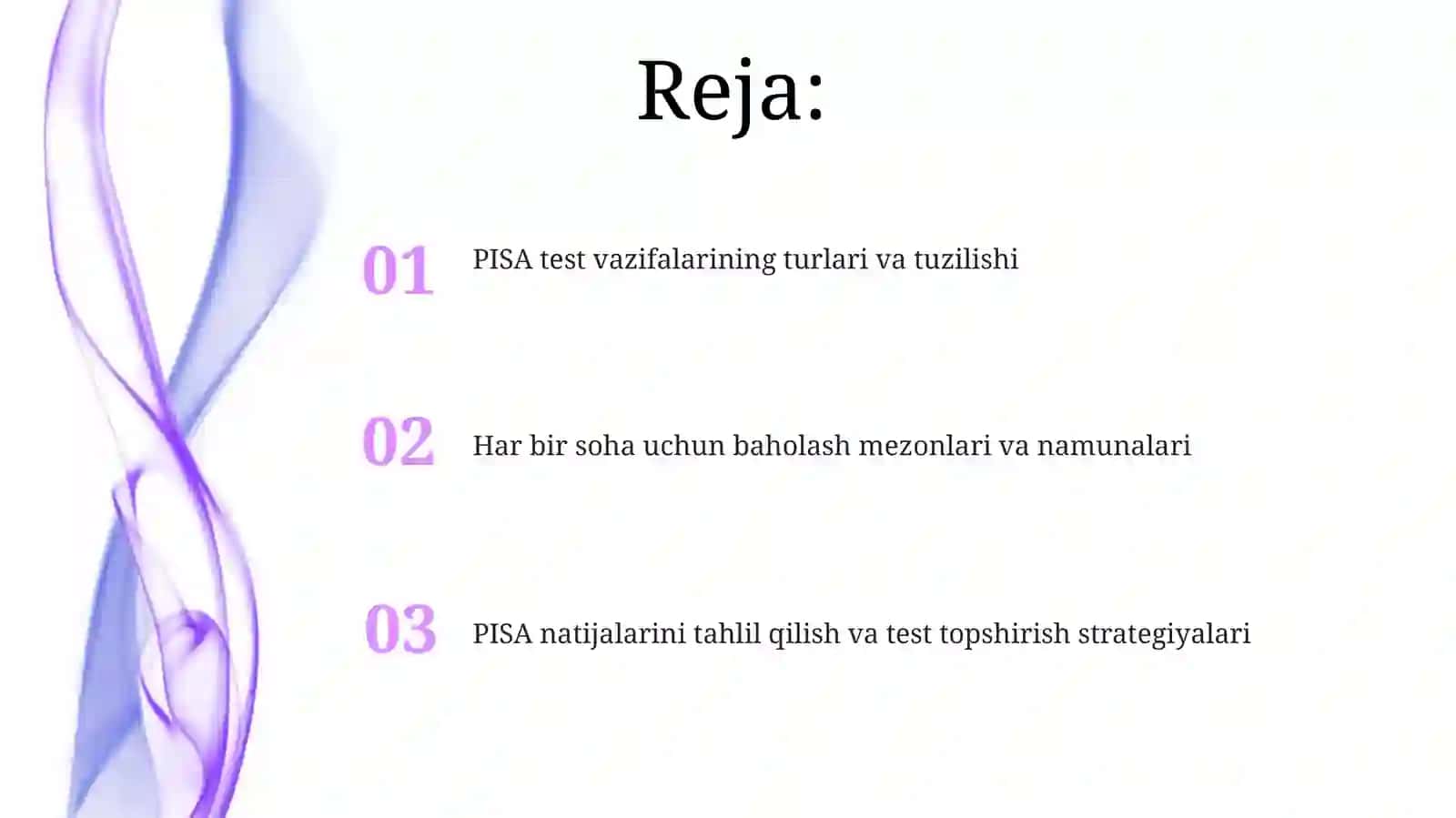 PISA test vazifalarining turlari va ularning baholash mezonlari 2