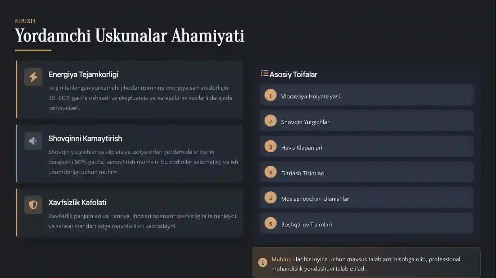 Yordamchi Uskunalar 2