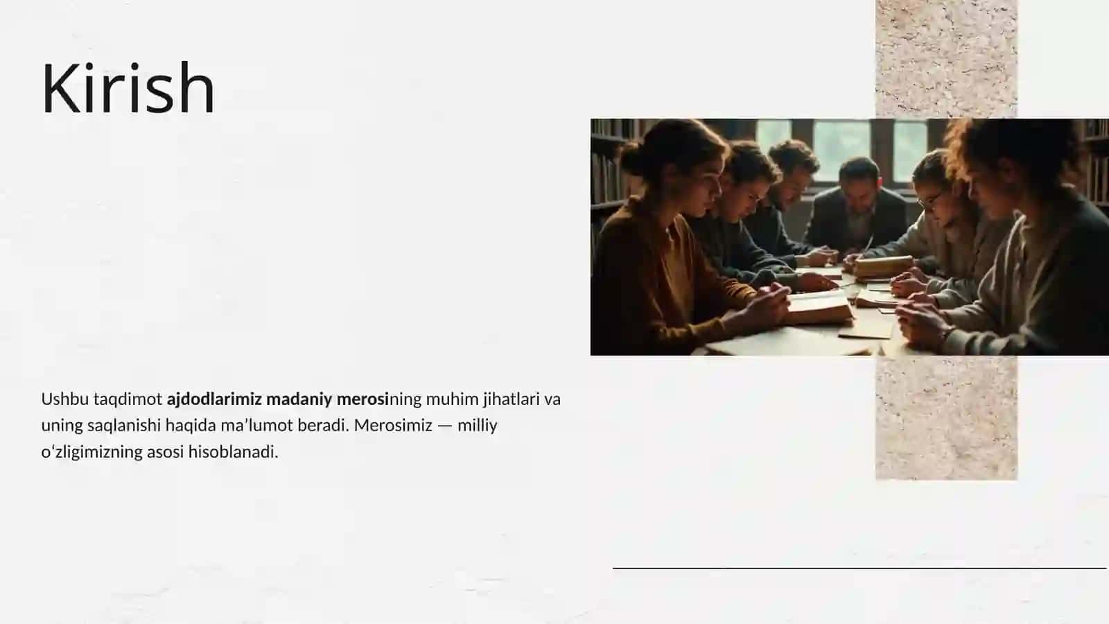 Ajdodlarimiz madaniy merosi haqida qisqacha maʼlumot 2