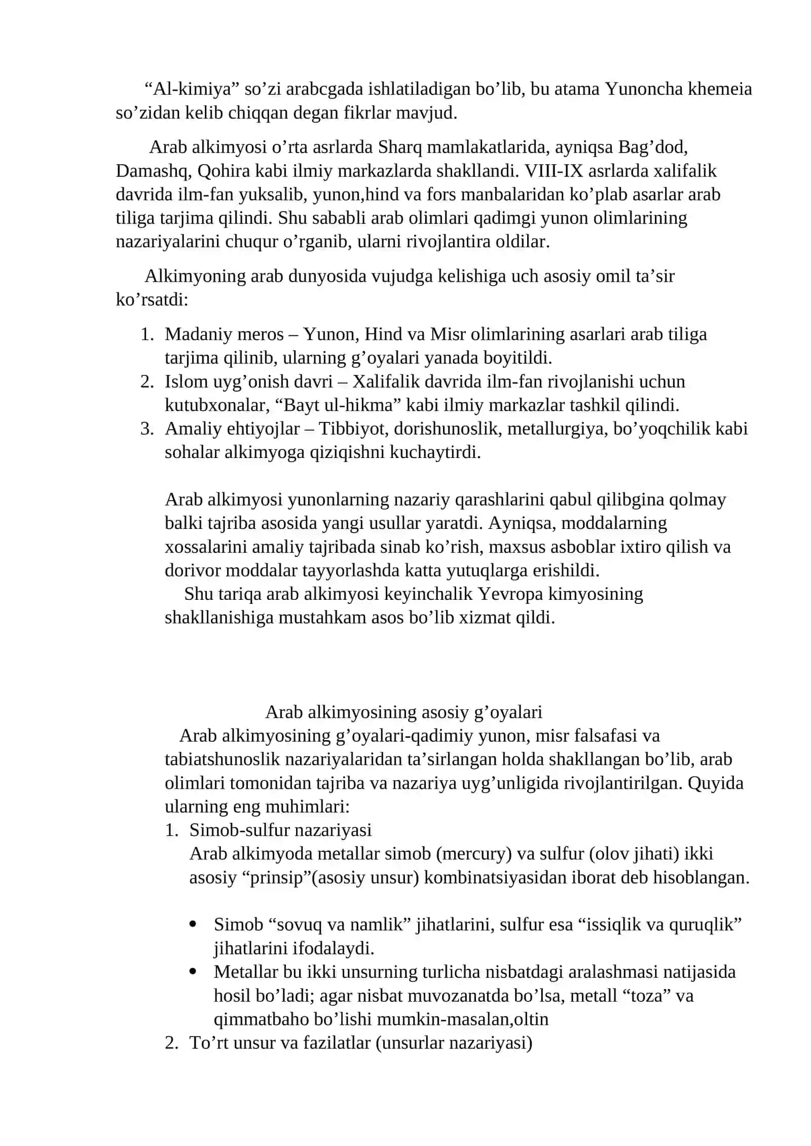 Arab alkimyosi 2