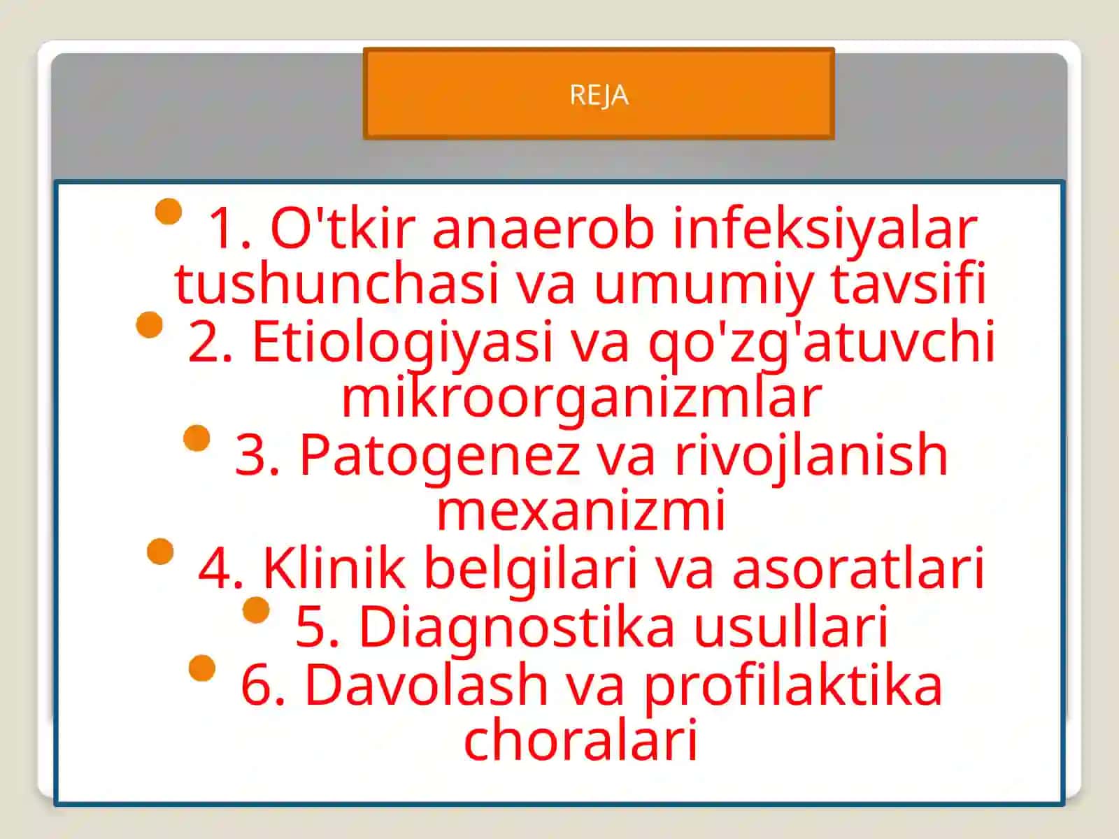 O'tkiranaerob infeksiyalar 2