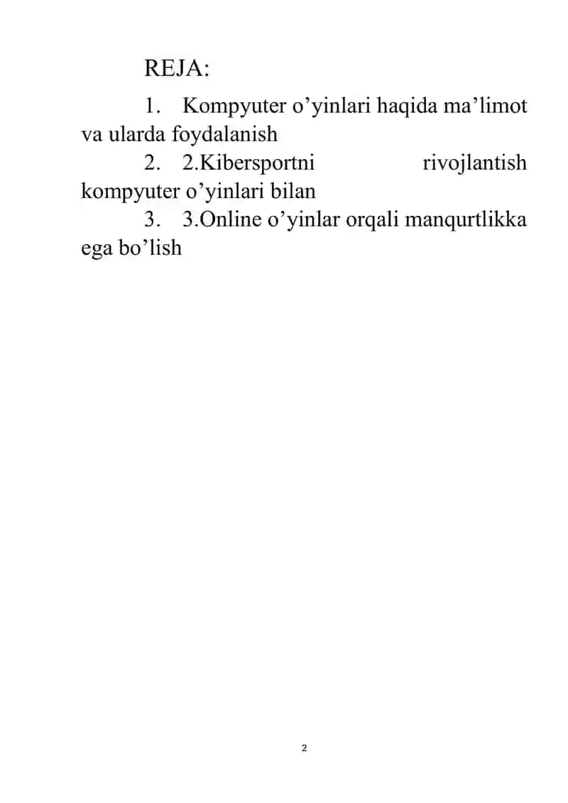 KOMPYUTER O’YINLARI- MANQURTLIK VOSITASI 2