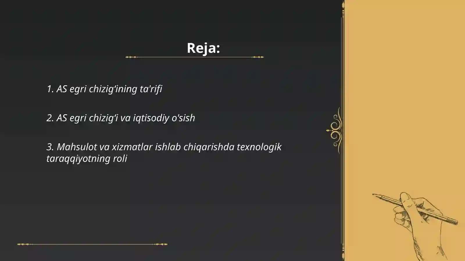AS egri chizigʻi va unga tasir etuvchi omillar 2