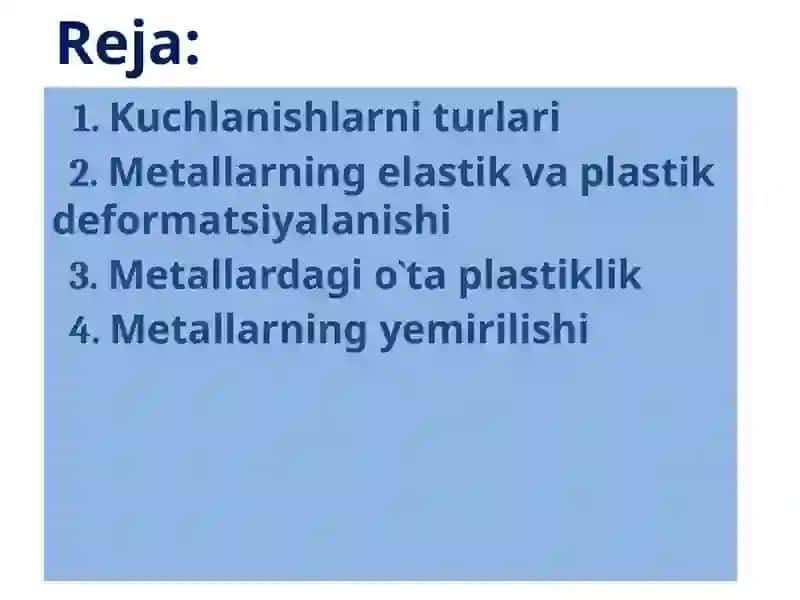 Plastik deformatsiya 2