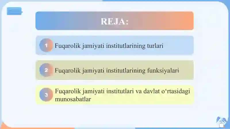 Fuqarolik jamiyati institutlari 2