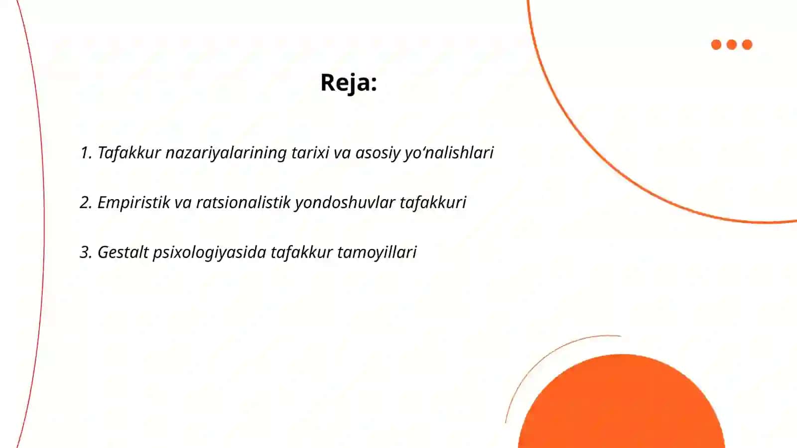 Tafakkur borasidagi psixologik nazariyalar 2