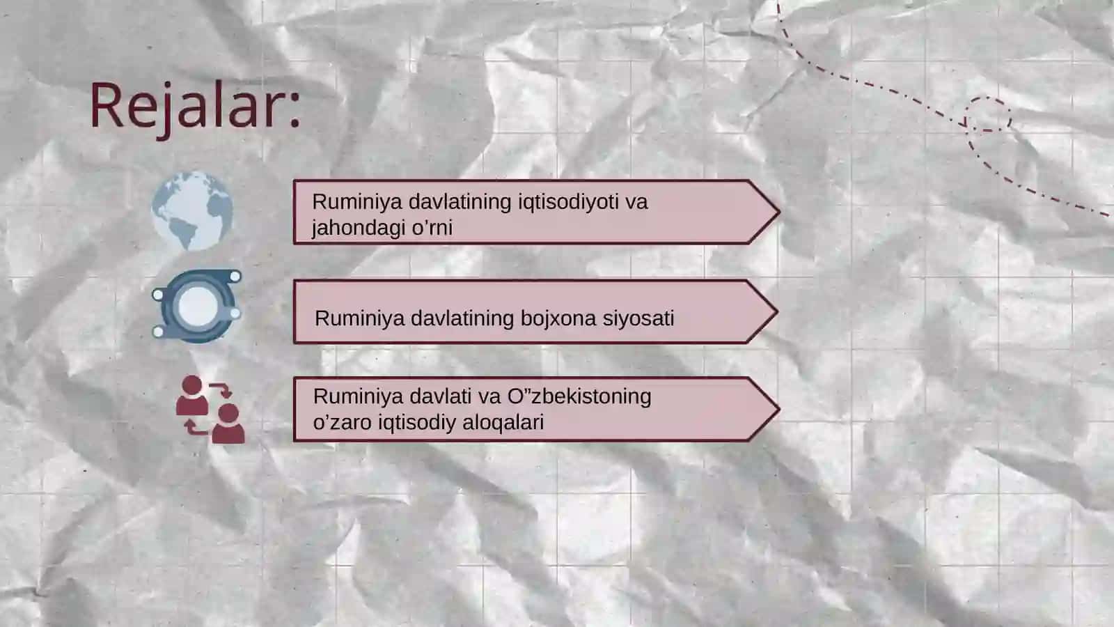 Bojxona ishi rum. siyosati 2