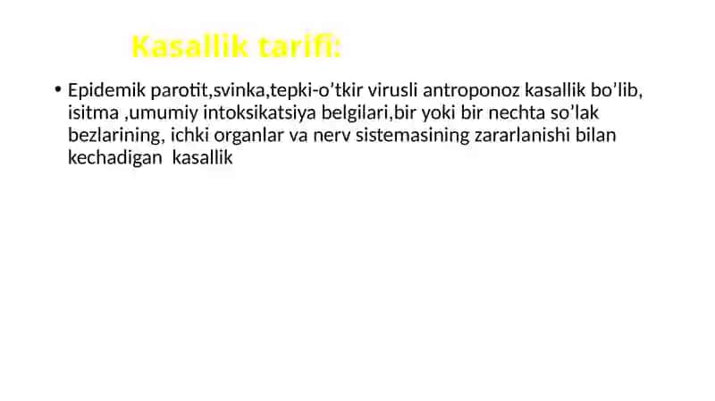 Yiringli parotit, o`tkir yiringli mastit 2