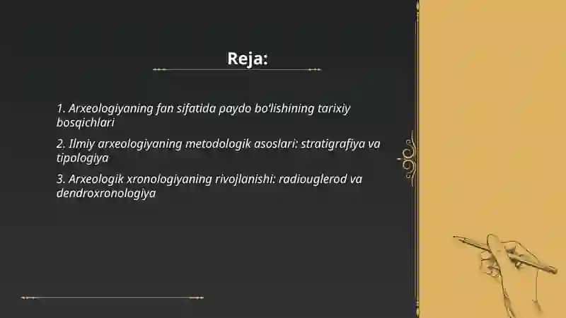 Arxeologiyaning fan sifatida shakllanishi 2