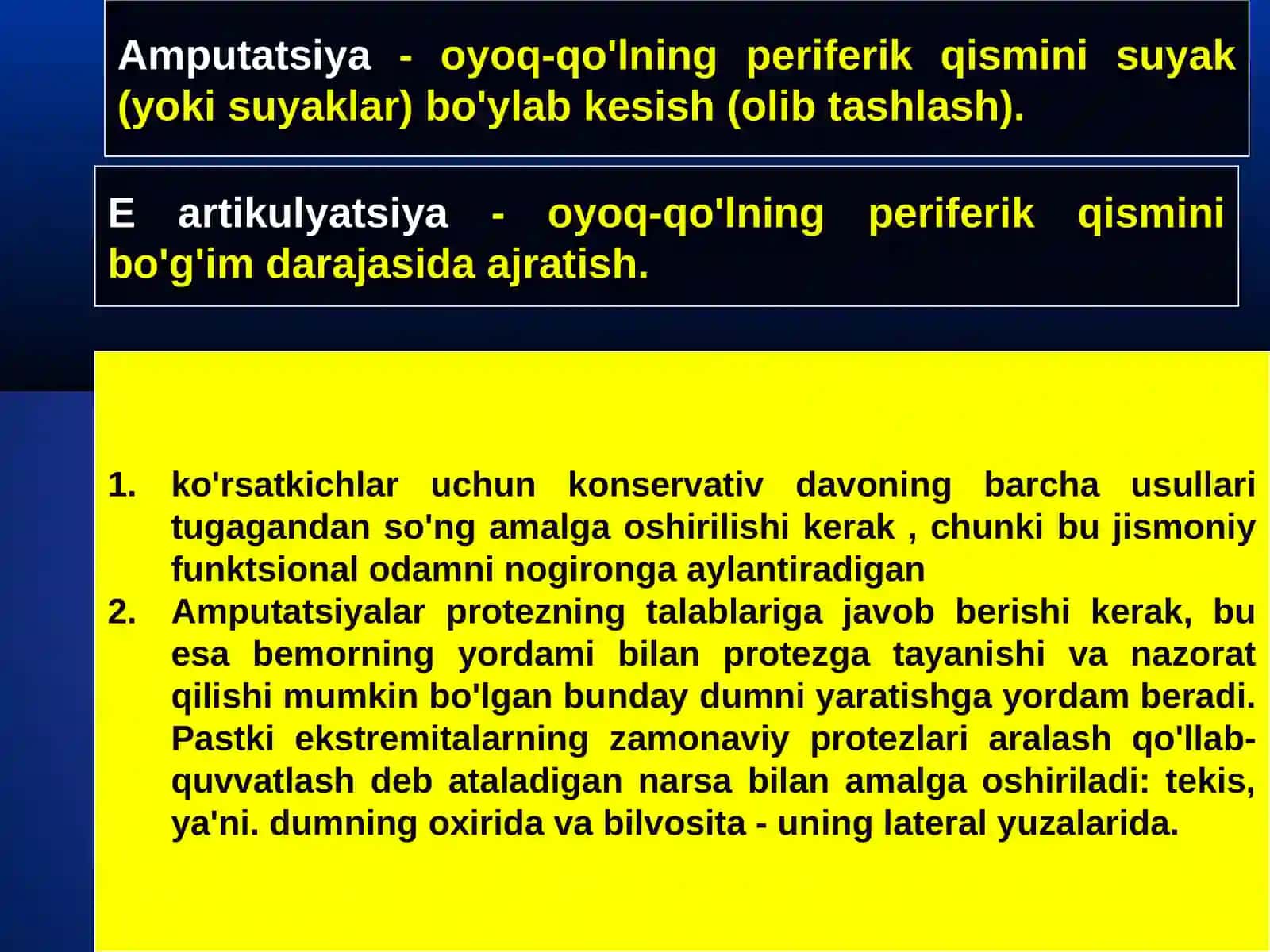Qoʻlbarmoqlari amputatsiyasi va eksartikulyatsiyasi 2