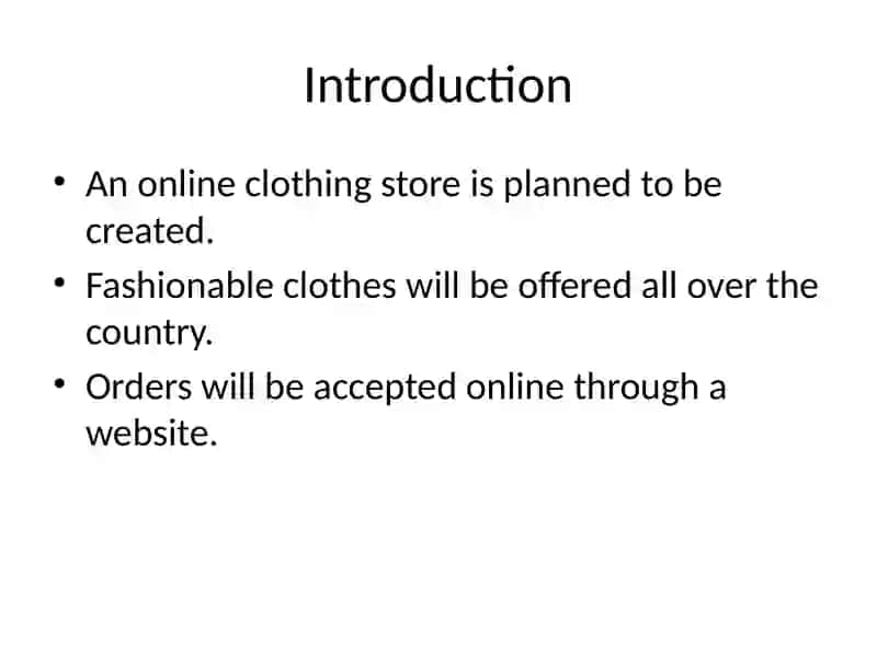 Online Clothing Store 2