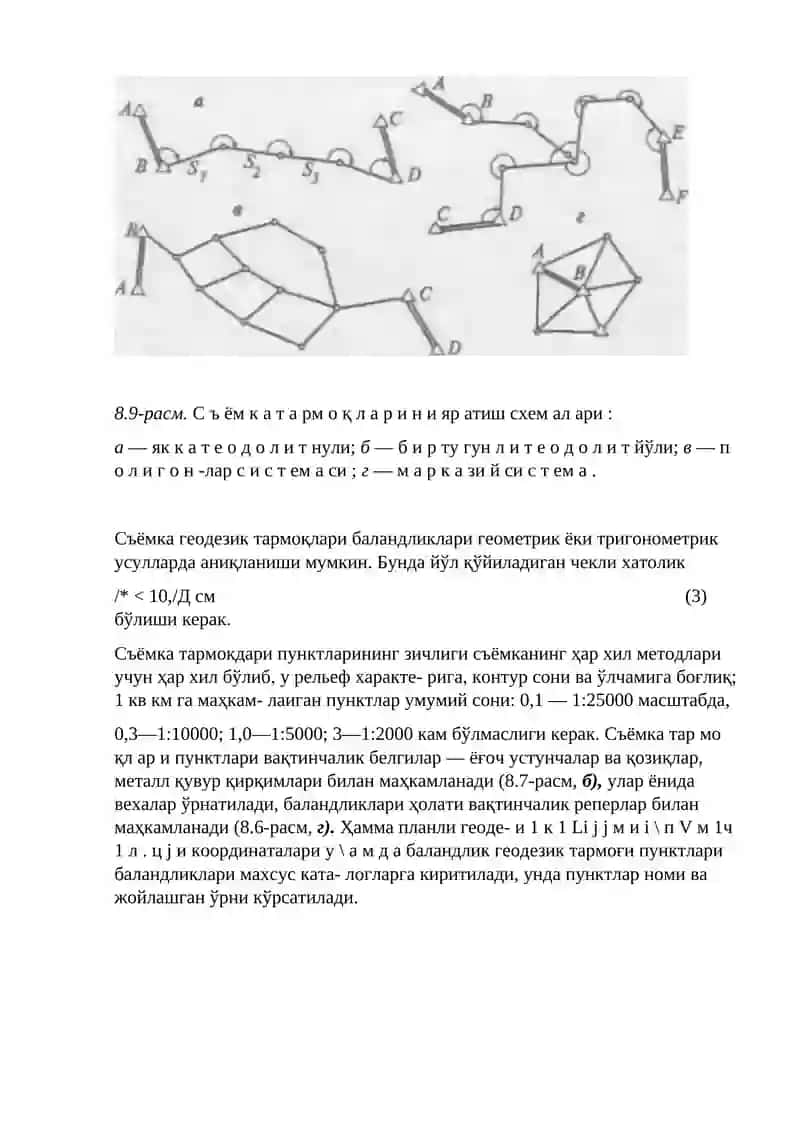 Геодезик зичлаштириш тармоқлари 2