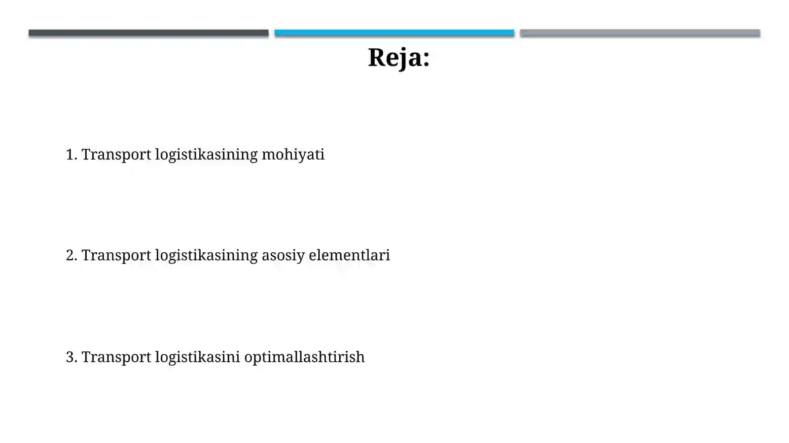 Transport ogirlash 2