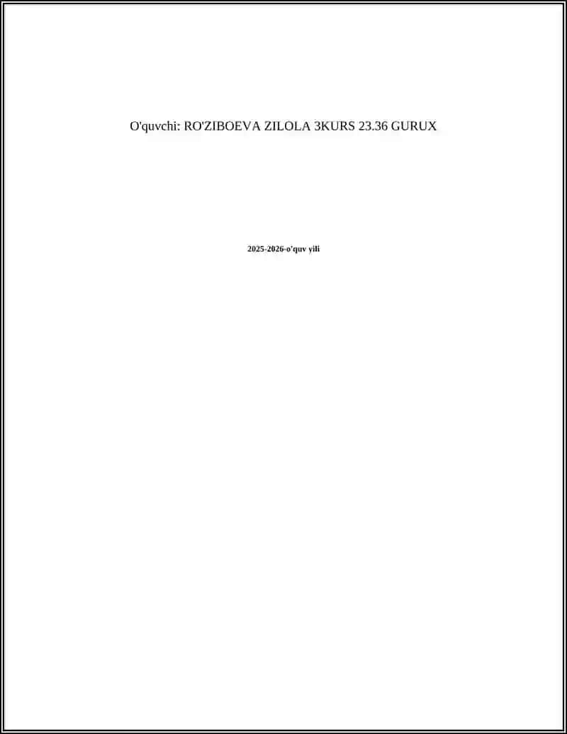 O'z-o'zini kuzatish metodi 2