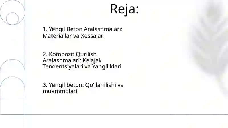 Yengil Beton va Kompozit Qurilish Aralashmalari 2