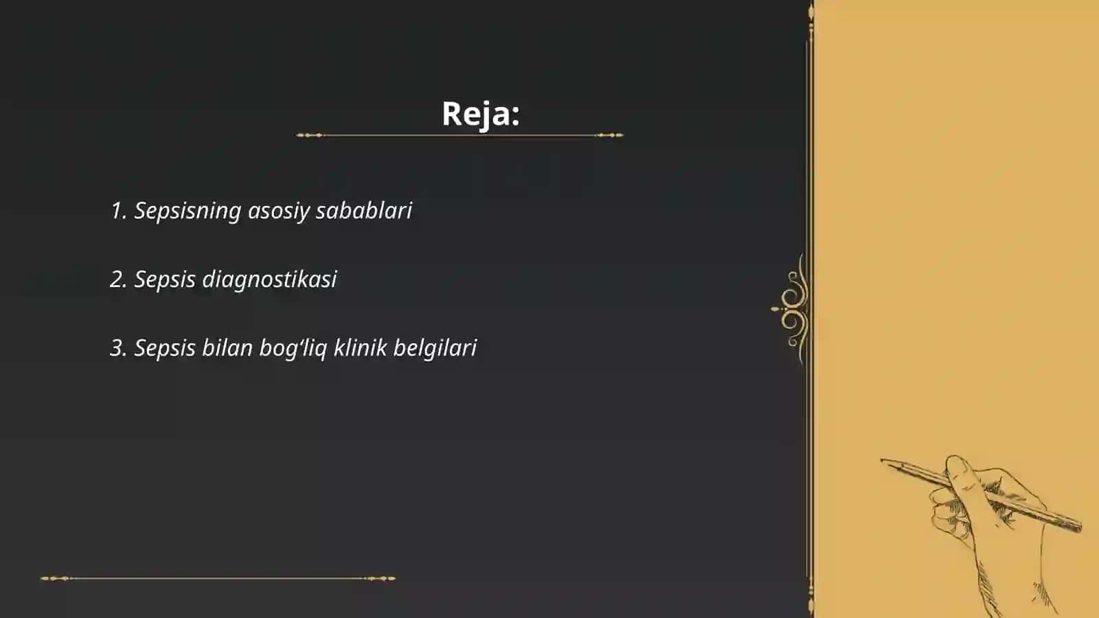 Umumiy jarrohlik infeksiya -sepsis oʻtkir anaerob infeksiyalar 2
