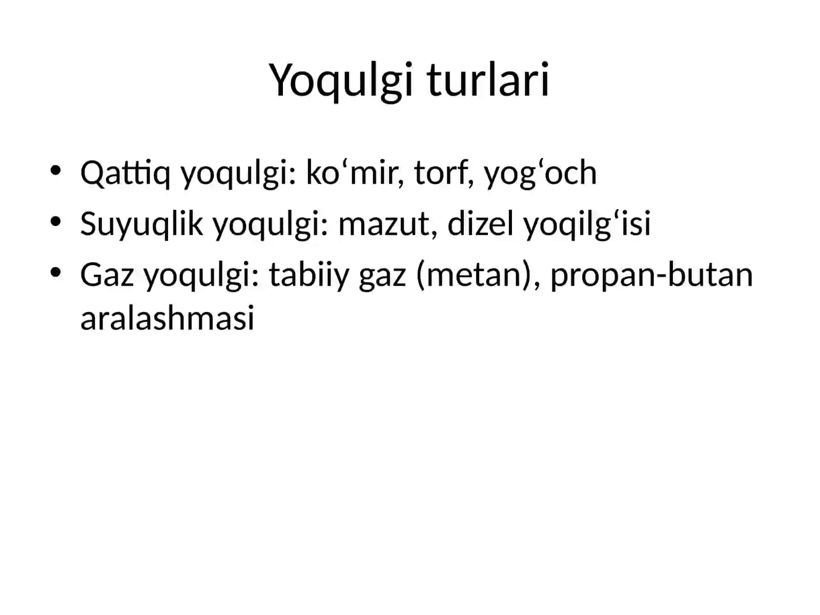 Yoqilg‘ini asosiy xarakteristikalarini ifodalash 2
