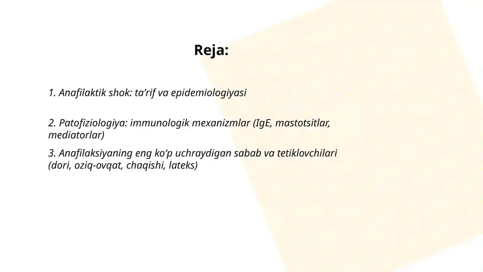 Anafilaktik shok va uni davolash 2