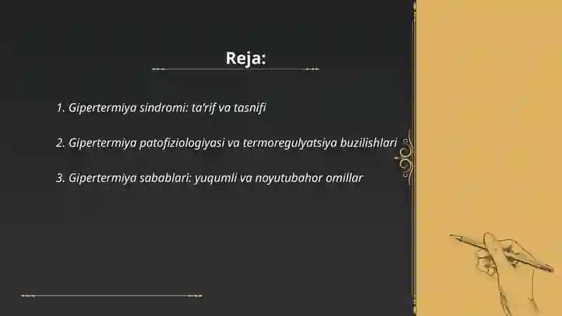 Gipertermiya sindromi va uni davolashda ishlatiladigan dori vositalari 2