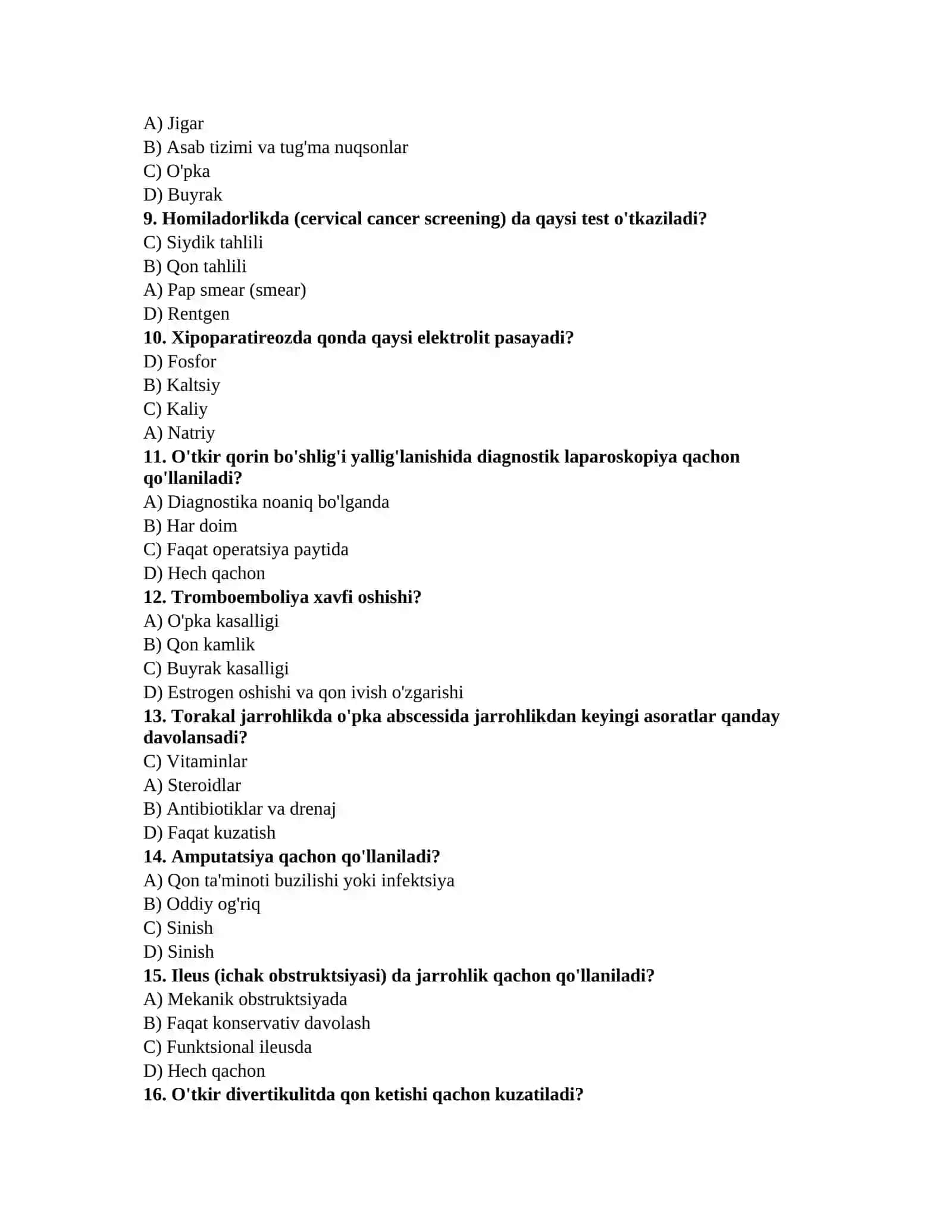 Klinik diagnostika testlari 2